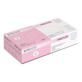 GLOVES Unigloves nitril  PINK/M/p.f/N100
